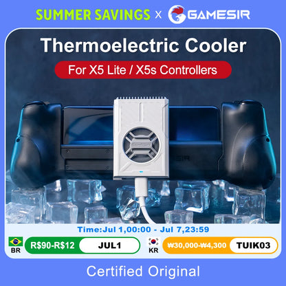 GameSir X5 Lite X5s Bluetooth Gamepads Thermoelectric Cooler FX5 Lite Cooling Fan Gaming Accessories for Mobile Phone