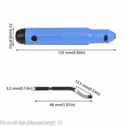 Metal Deburring Tool Kit Burr Cutter 10pcs Sharp Deburring Blades Burr Remover Hand Tool for Wood Plastic Aluminum Copper Steel