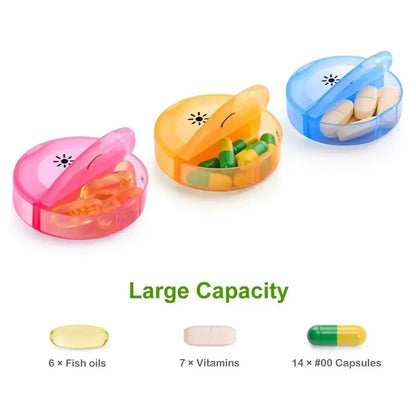 Weekly Medicine Storage Organizer Pill Box Holder Container Pill Case Medicine Tablet Portable Dispenser Organizer