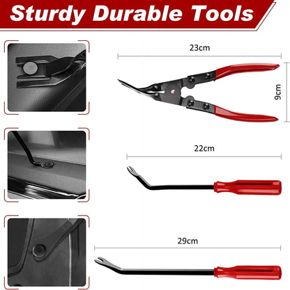 Car Plastic Trim Removal Tool Auto Trim Removal Set Auto Interior Disassembly Kit Car Clips Puller Diy Panel Tools