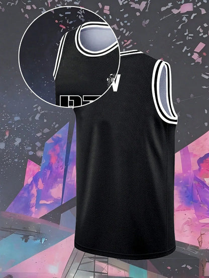Men #92 Jersey Black Mesh Sleeveless Basketball Style Tank ARMY Fan Merch Casual Sport Streetwear Outfit