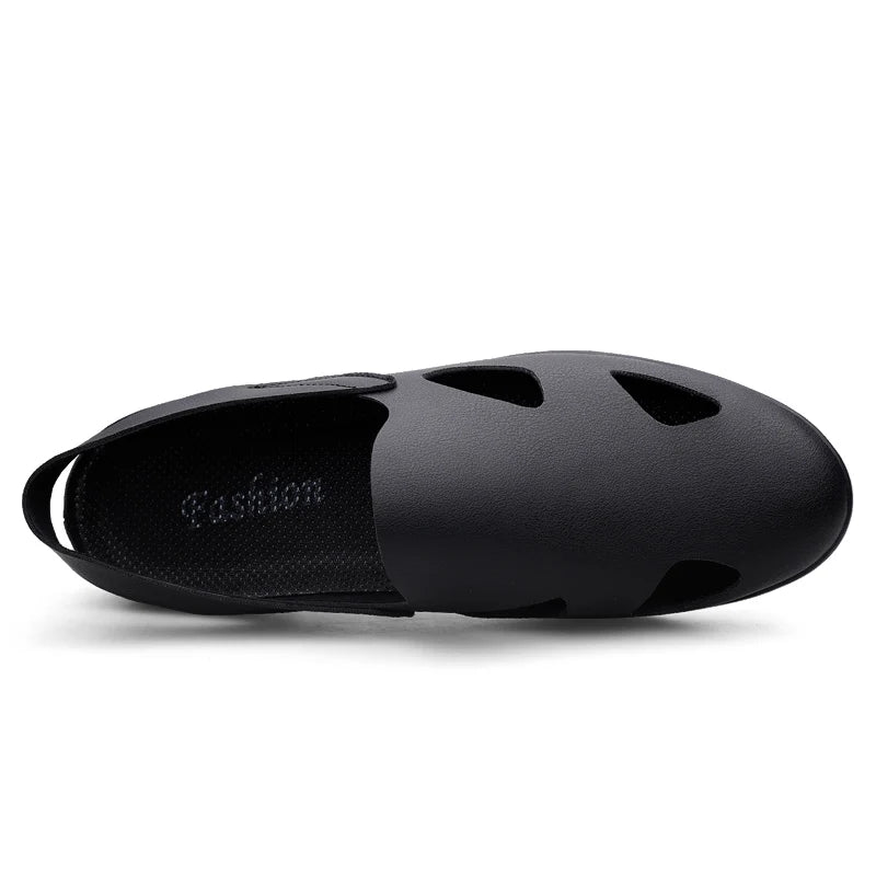 New summer general Doudou men's shoes outdoor lazy one-pedal men's daily casual leather shoes driving shoes