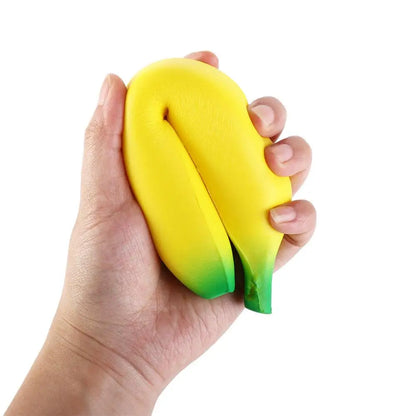 Banana Reducer Slow Rising Banana Squeeze Simulation Banana Yellow Green Squeeze Pinch Pu Fruit Squeeze Birthday Gift