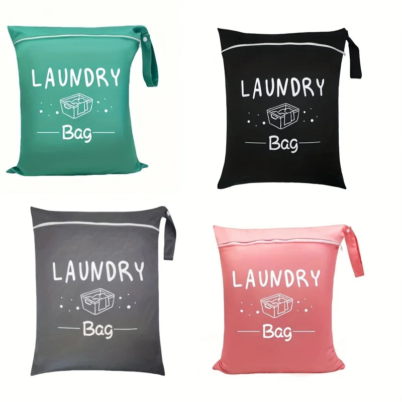 Portable Dirty Clothes Storage Bag Laundry Bags Oxford Waterproof Storage Pouch For Swimming Fitness Beach Clothes Organizer Bag