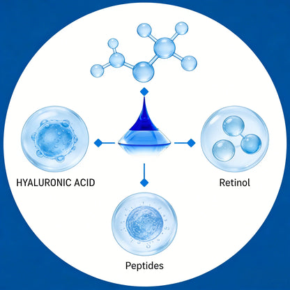 Retinol Microneedle Eye Patches with Hyaluronic Acid & Firming Peptides,for Forehead, Eye Area, Crow's Feet & Smile Lines,1Pair.