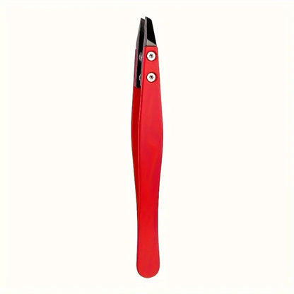 Precision Ceramic Tip Eyebrow TweezersIdeal for Ingrown & Facial Hair Removal, Stainless Steel, Fragrance-Free Beauty Tool