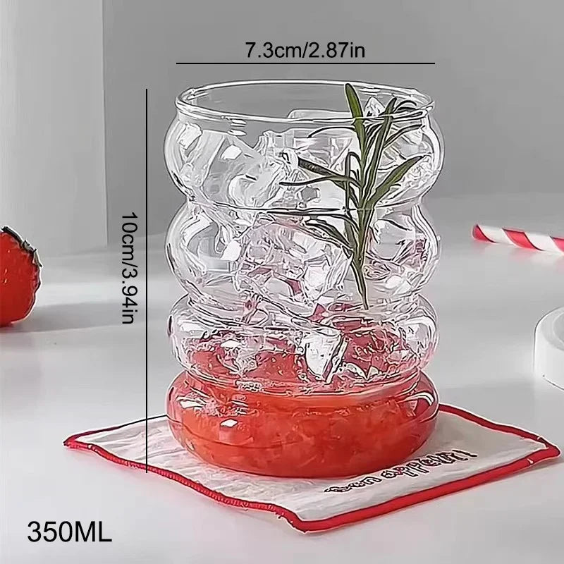 Creative Glass Cup Transparent Heat-resistant Tumbler Juice Milk Coffee Mug Home Water Glasses Beer Cocktail Glasses Drinkware