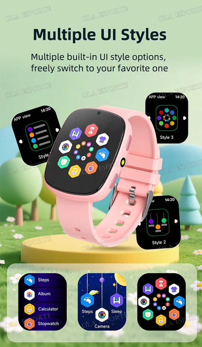 2026 Kids Games Smartwatch 1.83''HD Screen Camera 22 Interesting Games Sleep Monitor Alarm Clock Calculator Children Watch MA27
