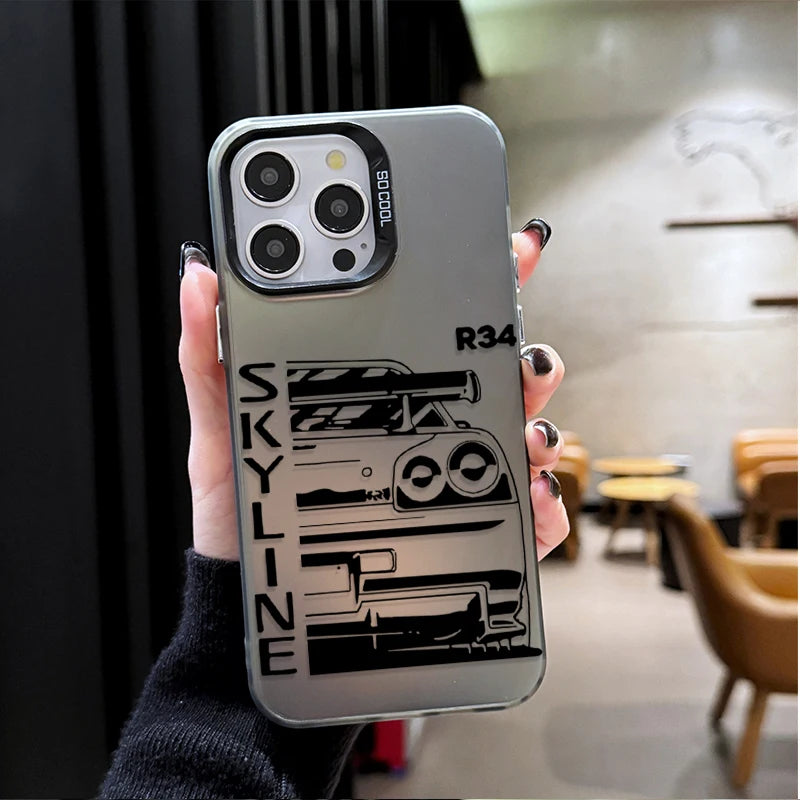 JDM Car Nissan Skyline R34 Nissan GTR Case for Xiaomi 15T 14T 13T 12 12T 11X Pro 14 13 12S 11 Ultra 12X 10S 11 10 Lite 5G NE