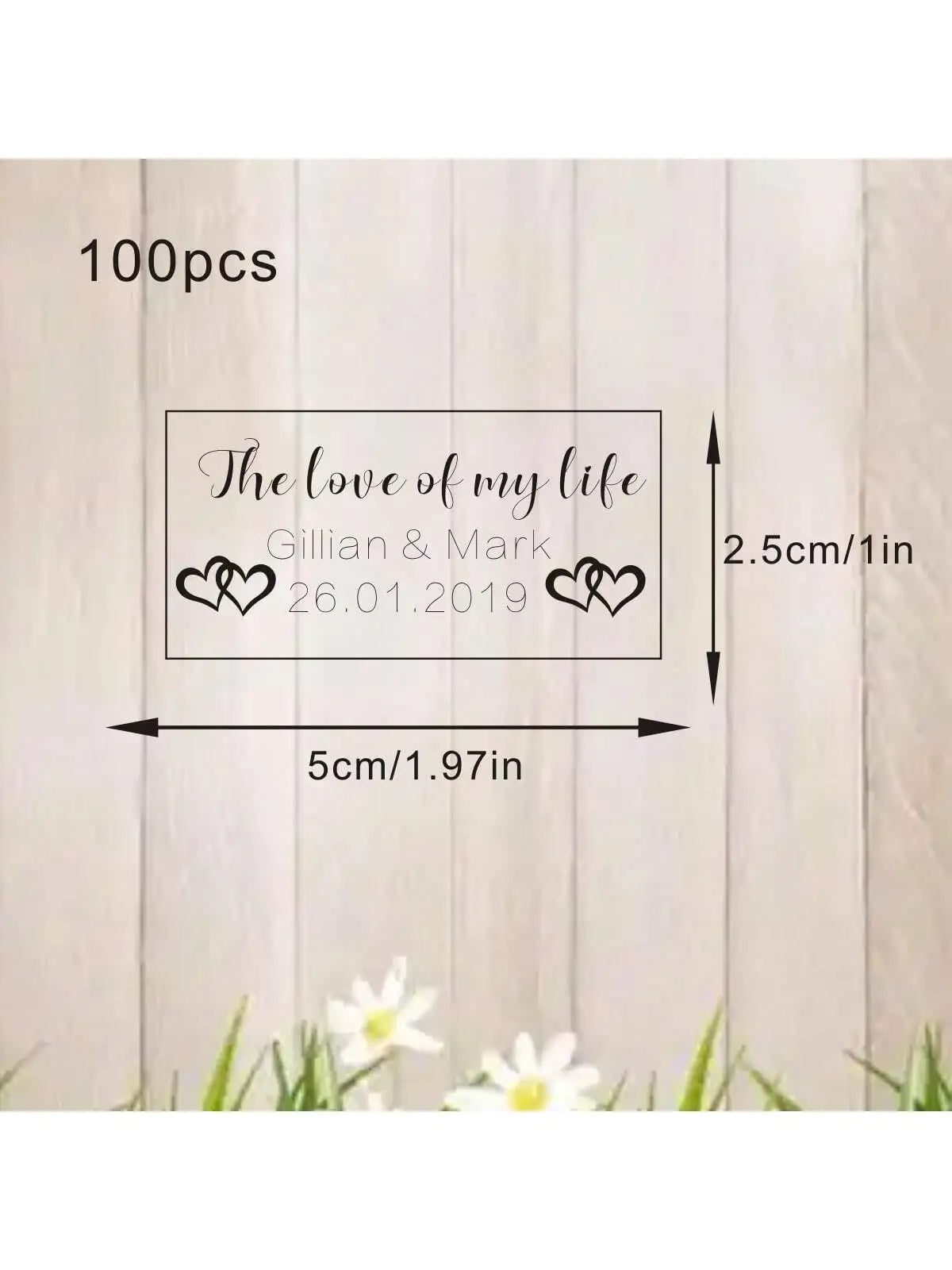 100 Wedding Bubble Tags Bubble Stick Transparent Tags, Wedding Stickers, Transparent Tags, Custom Names and Dates