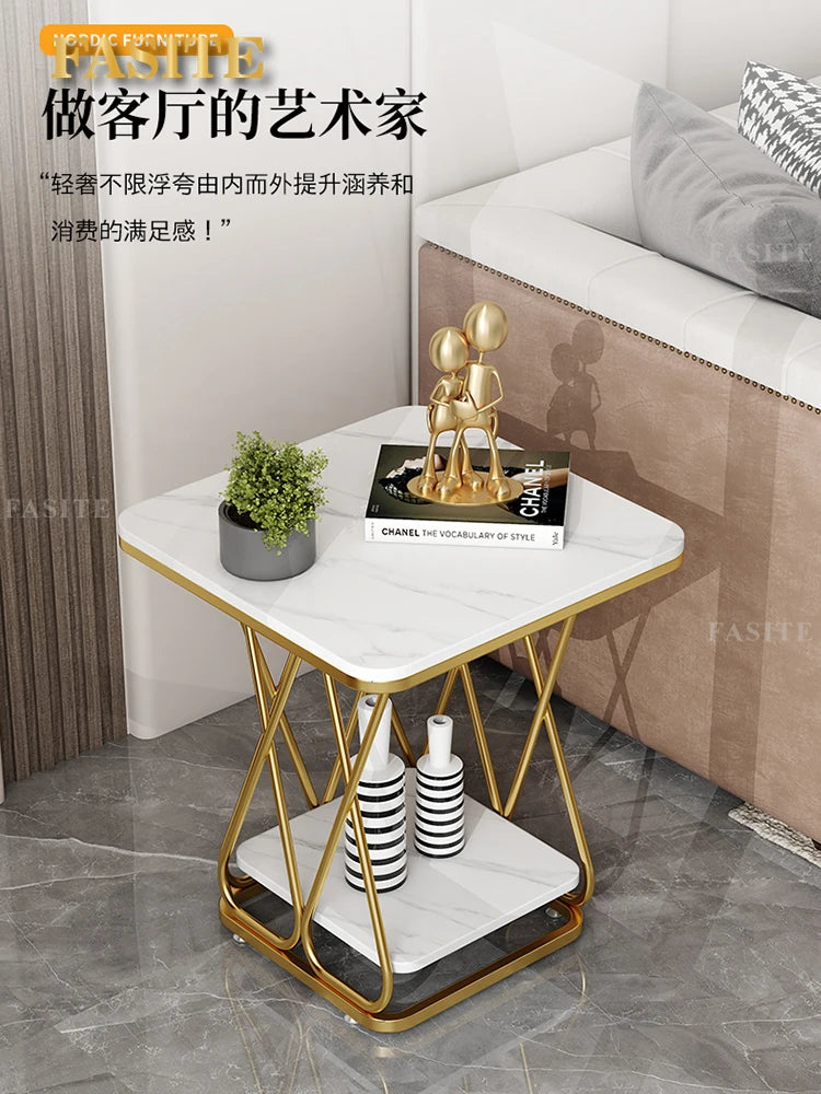 Modern Nordic Coffee Table Bedside Marble Luxury Coffee Table Service Living Room Furniture Salon Table Basse De Salon Desk Mesa