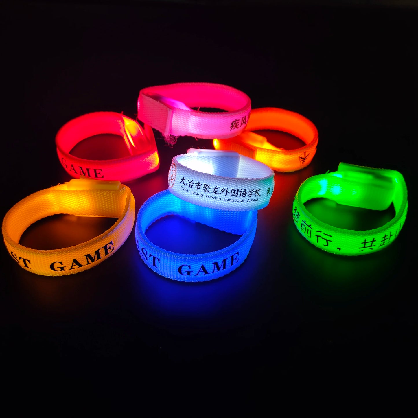 Ddjoy Led Bracelet Concert Party Bar Bracelet Velcro Led Luminous Sports Wrist Strap Party Supplies