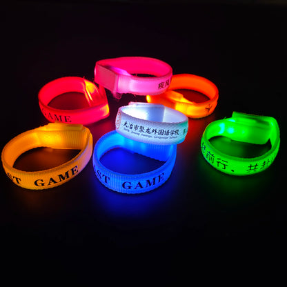 Ddjoy Led Bracelet Concert Party Bar Bracelet Velcro Led Luminous Sports Wrist Strap Party Supplies