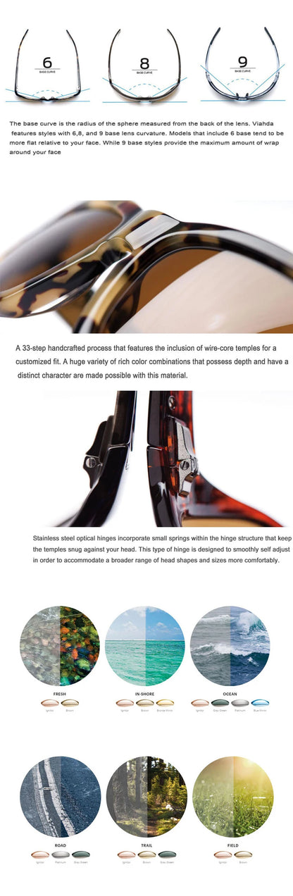 VIAHDA New Polarized Sunglasses Men Driving Sport Designer Sun Glasses Women Eyewear UV400 Without Box Fishing Hiking
