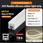 LED flexible silicone light strip embedded 24V waterproof tubing linear lamp concealed installation flexible soft light strip