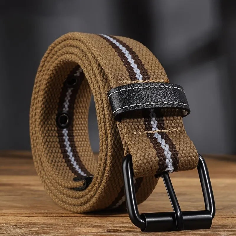 Men's Canvas Belt Casual Retro Women's Belt Outdoor Sports Belt With Jeans Belt Breathable Lightweight Eyelet Belt For Men Women