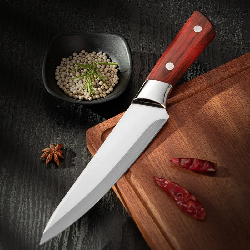 Stainless Steel Cow and Sheep Cutting Knife, Pig Specific Bone Cutting Knife, Pointed Knife, Meat Cutting Kitchen Knife.