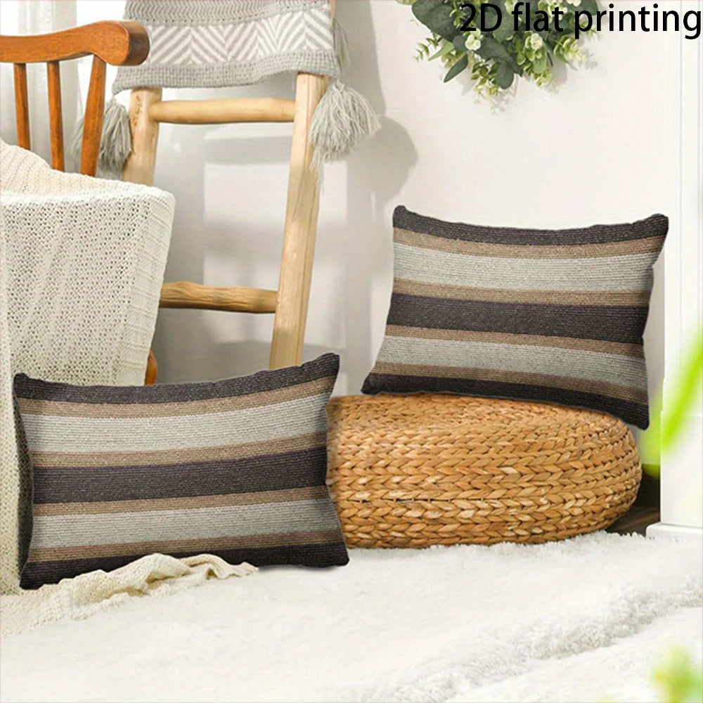Two-piece suit Blue Floral Pillowcase for Bed , Used for sofas, chairs, cars, decorative cushion covers, pillowcases.