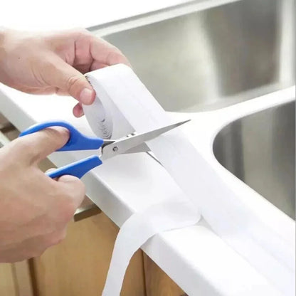 1pc Bathroom Waterproof Wall Stickers Sealing Tapes PVC Adhesive Sealing Strips Sink Edge Tape Kitchen Bathroom Accessories