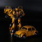 Transformable Robot 21cm Bumblebee Alloy Painted Action Figure Collectible Toy Battle Damaged Car Model Desk Ornament Boy Gift