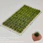 120PCS Multicolor Grass Tufts 8mm Height Self-Adhesive Miniature Flower Grass Model DIY Accessories Sand Table Layout