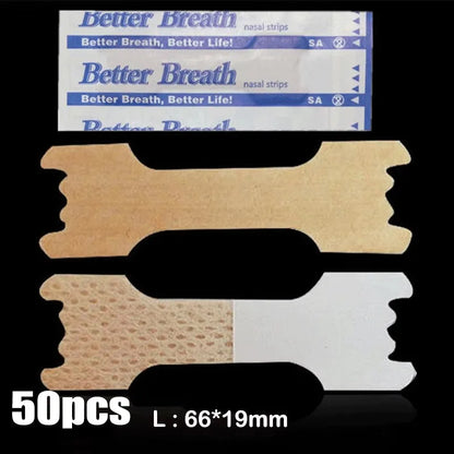 50/100/150/200PCS Breath Nasal Strips  Stop Snoring Nose Patch Good Sleeping Patch Product Easier Breath Sleep Aid Decive