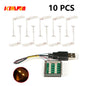 10PCS 0.8mm Pin RGB LED For LEGO Building Blocks USB Lamp DIY Street Light City Electric Decorate 1X1 Brick Compatible All Brand
