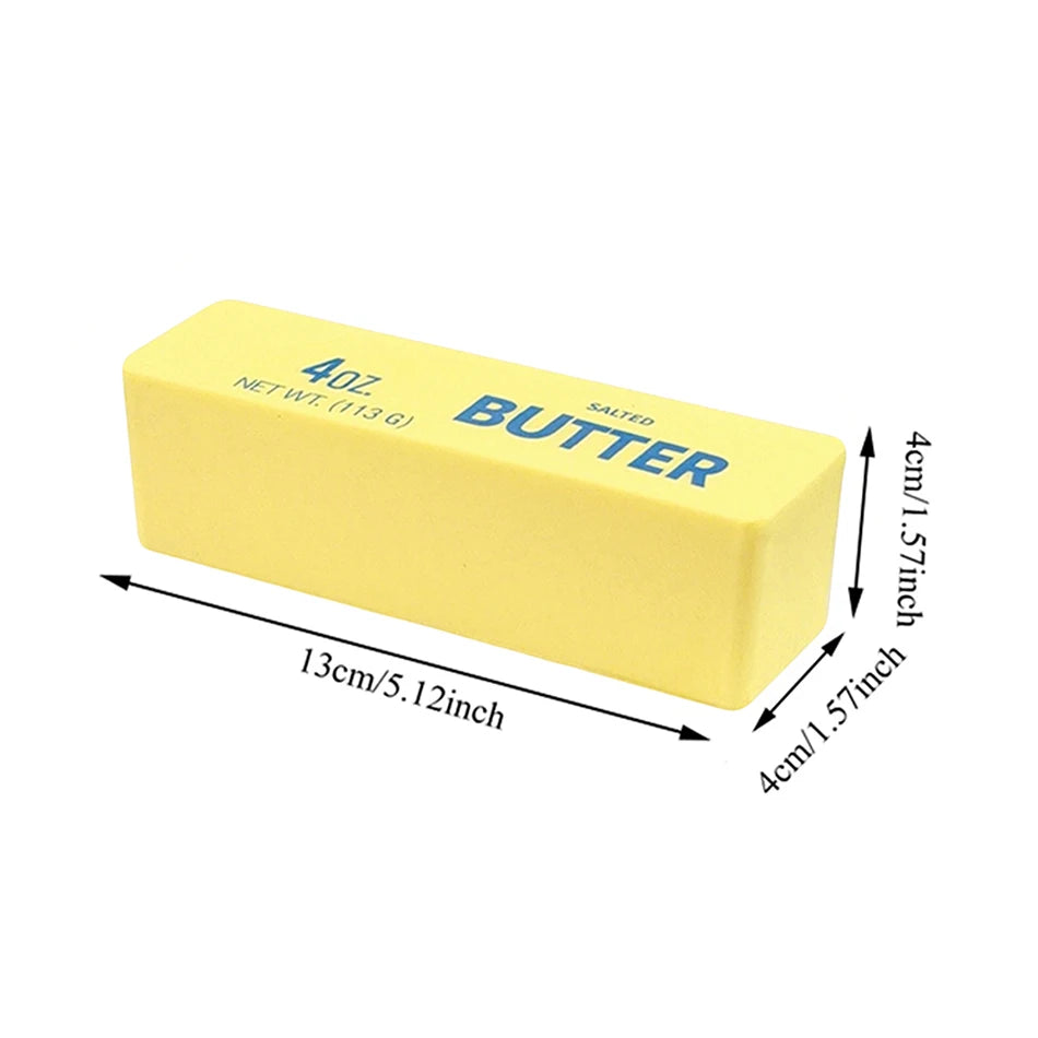 Squishy Soft Slow Rebound Butter Stick Squeezing Toy Realistic Butter Sticks Decompression Funny Anti-Anxiety Gift Fidget Toys