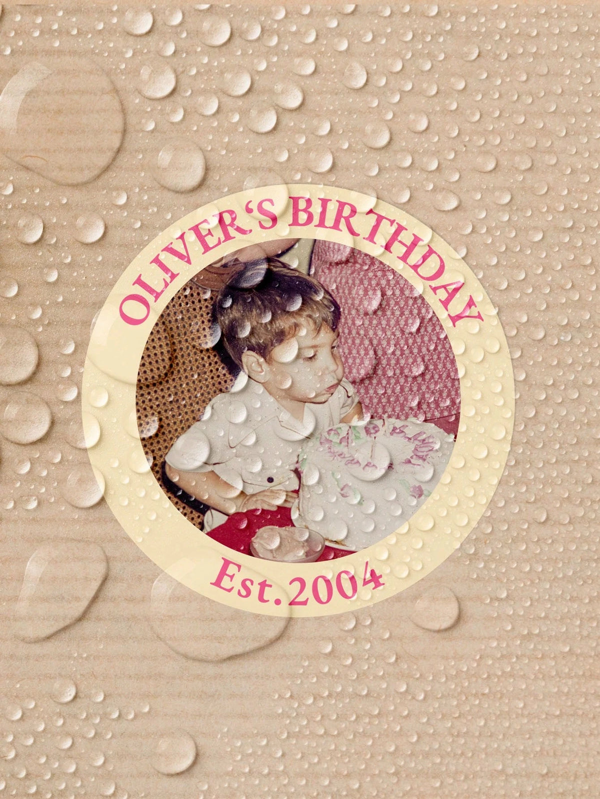 Custom Photo Stickers Personalized Waterproof Round Text Labels Custom Image Birthday Party Gift Wrapping Decor DIY Souvenir Kit