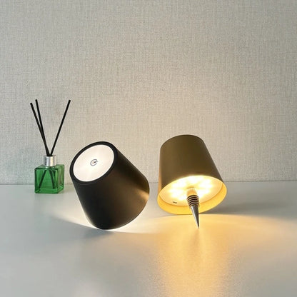 AITHEA Wireless LED Wine Bottle Light Rechargeable Vases Table Lamp Touch Switch Night Light for Cafe Bar Club Restaurant Decor