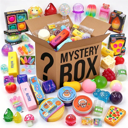 100+ Mystery Fidget Toy Blind Box ,Simulated Food,Antistress Foot Squishy Toy, Squeeze Toy, Mochi Squishy, Stress Reliever Toys