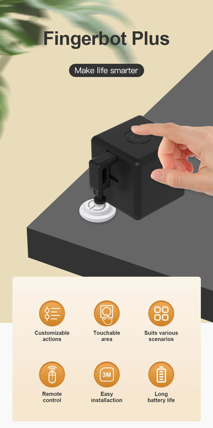 Tuya Zigbee Smart Fingerbot Switch Bot Remoter Garage Curtain Button Robot BLE Pusher Work With Alexa Google Home Voice Assitant