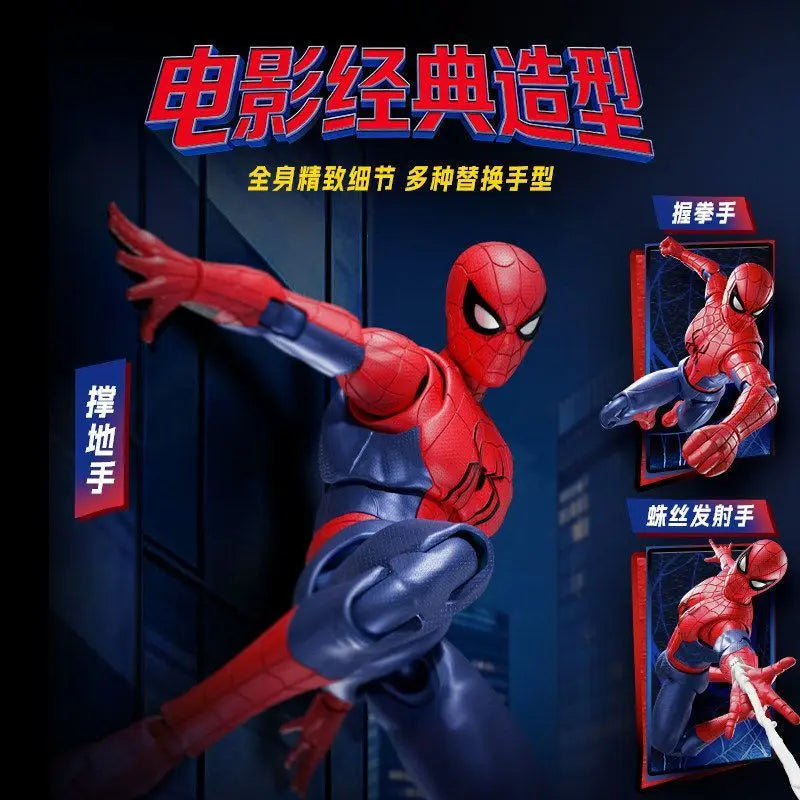 In Stock Blokees Spider Man Assembly Model Kit Brand New Day Spiderman Action Figure Peter Parker Abs Champion Class Toy Gifts