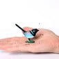 Hand Painted Simulation Bird Model Figures Toucan Peacock Owl Flamingo, Early Cognition Toy Cake Decoration For Children