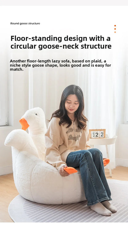 creative cute bean bag sofa goose-shaped design soft portable sofa single lightweight couch wohnzimmer living room furniture