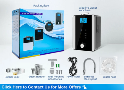 CAWOLO Alkaline Water Ionizer Machine PH Water Device Alkaline Water Dispenser 11 Plates Platinum Coating Alkaline Water Ioniser