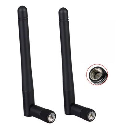 2.4GHz Folded Bluetooth ZigBee Antenna 3dBi with U.FL I-P-E-X-1 to SMA Connector 15cm For ESP8266 ESP32 WiFi Module 2PCS