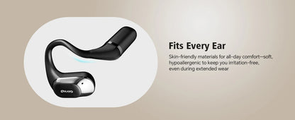 Ohayo Open-Ear Earphones Ear Hooks Wireless Bluetooth 5.4 Headphones IPX6 Waterproof Air conduction Sports Earbuds TWS with Mic