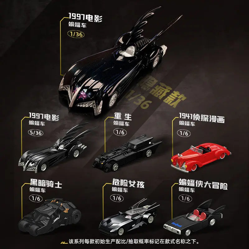BLOKEES WHEELS Batman E02 Batmobile Casey Putsch 1:64 Toy 1997 Car DC Arkham Justice League Dark Knight Assembly Action Figure