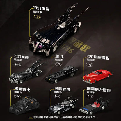 BLOKEES WHEELS Batman E02 Batmobile Casey Putsch 1:64 Toy 1997 Car DC Arkham Justice League Dark Knight Assembly Action Figure