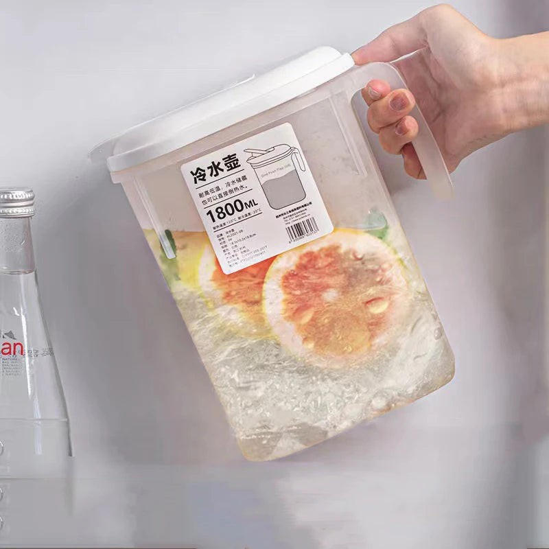 Water Kettle With Faucet Beverage Dispenser Cold Juice Lemonade Bucket Outdoor Liquid Storage Tank Fridge Organizer
