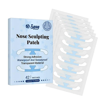 42PCs Invisible Shrink Nose Patch For Cosplay Lifting Nose Shrink Beauty Strips Slimming Nose Wing Stickers Nose Shaper Makeup