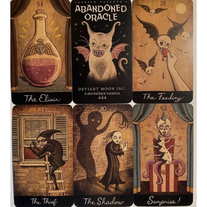 Abandoned Oracle Cards Deck 52 Cards Dark Fantasy Tarot Fortune Telling Witchcraft Spirit Board Game English Ver.