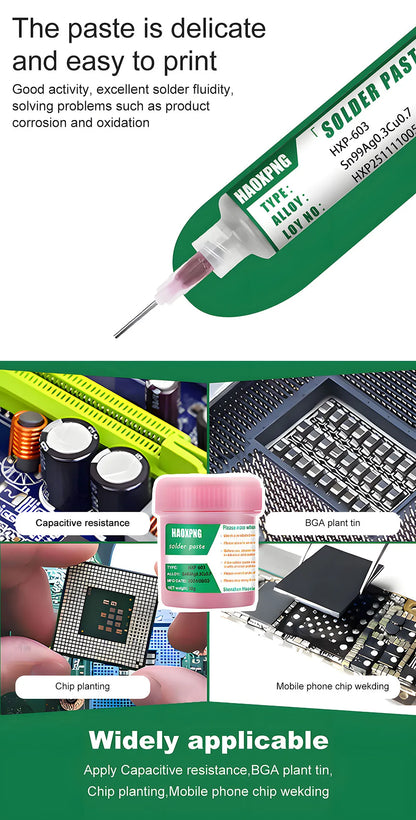 Solder Paste Flux For Soldering Sn99ag0.3cu0.7  Smd Repair Tin Paste 217℃ Tin Paste Set Welding Fluxes High Quality Flux