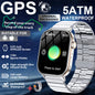 2026New Military Dual-band GPS Smart Watch Compass IP68K Waterproof Bluetooth Call Heart rate Sports Smart Watch For IOS Andriod