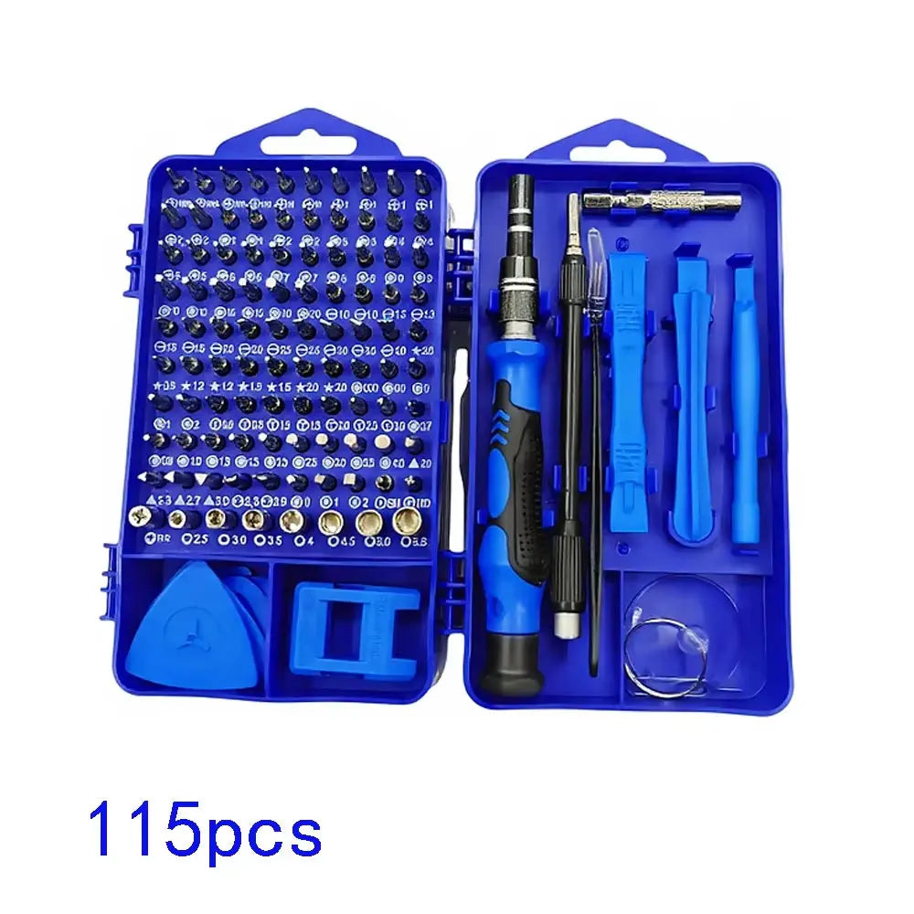 115 in 1 Multifunctional Screwdriver Set Electronic Repair Tools for Computer Phone and Household Use Insulation Screwdriver Kit
