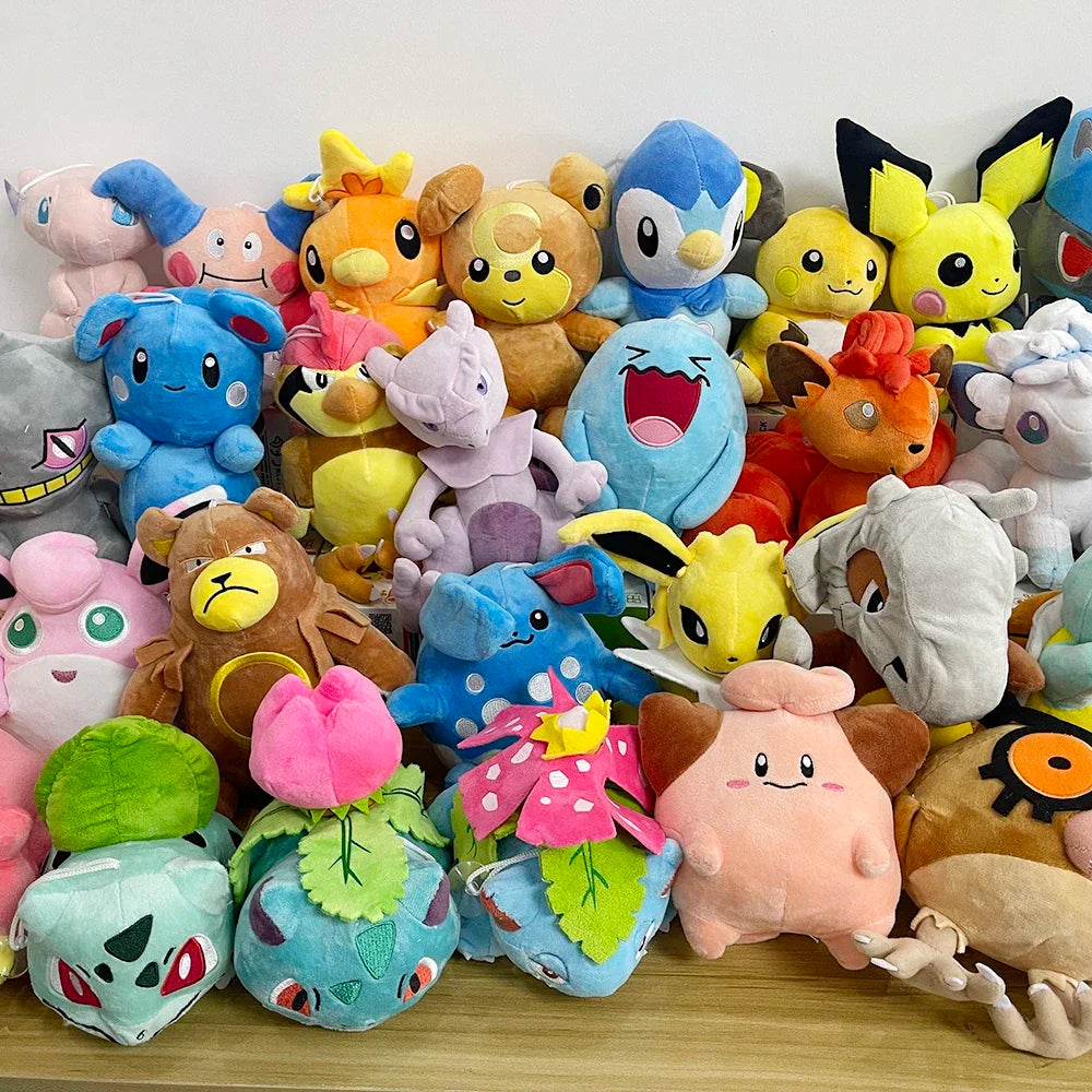 Tepig Oshawott Pokemon Stuffed Doll Pokemon Pikachu Sleeping Series Sylveon Glaceon Leafeon Gengar Plush Piplup Peluche Toy Gift