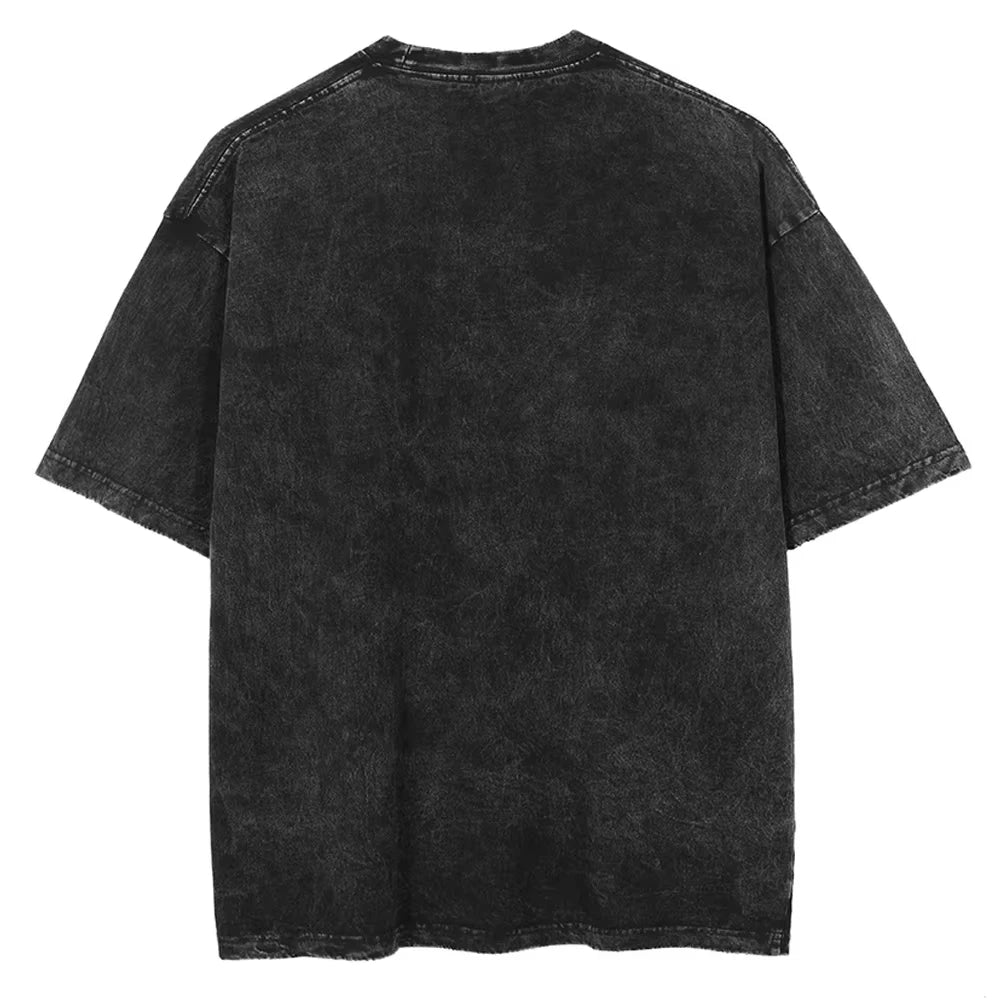 Hiromi Higuruma Jujutsu Kaisen T Shirt Anime Washed Oversized T-shirt for Men's Clothing Summer Short Sleeve Cotton Tees Tops