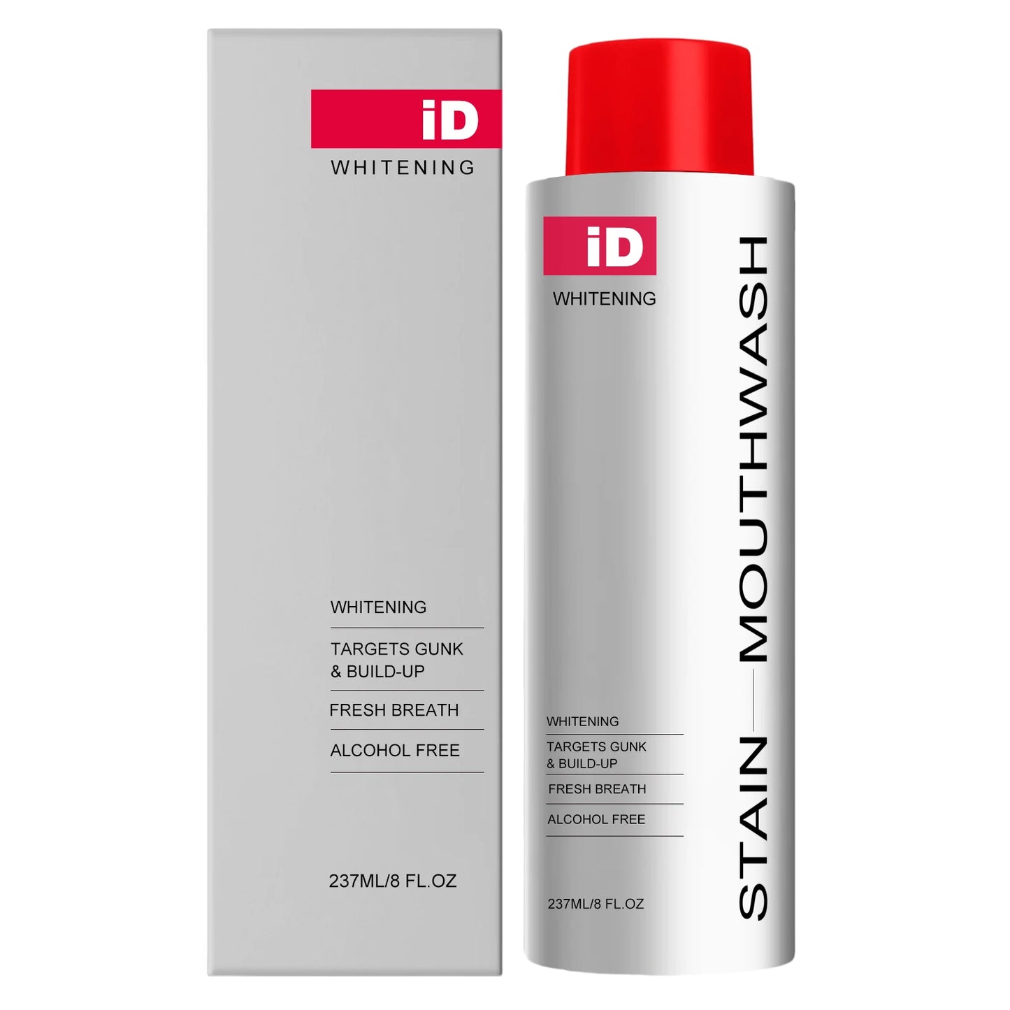 Brightening Mouthwash Remove Plaque & Stains Enamel Safe No Sensitivity Fresh Breath Deep Cleaning Mint Oral Care 237ml