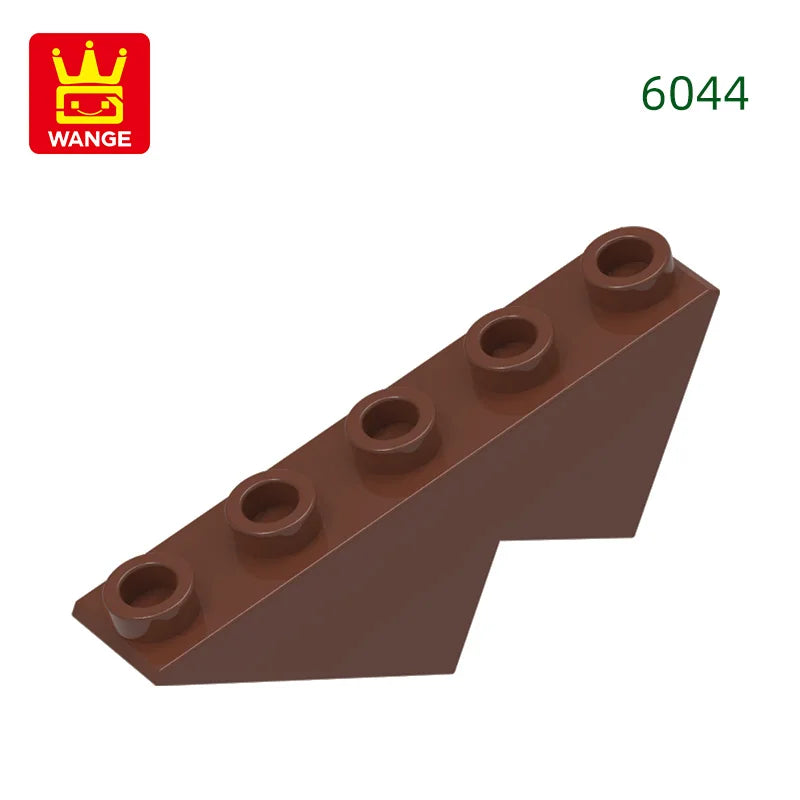 Wange 6044 100g/57Pcs Sloping 5 Hole Compatible With Small Particle Building Blocks Suitable For Assembly And DIY Toy Parts